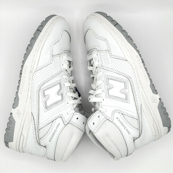 Men’s New Balance 650 Triple White Size 9.5 BB650RWW  New - Picture 6 of 9
